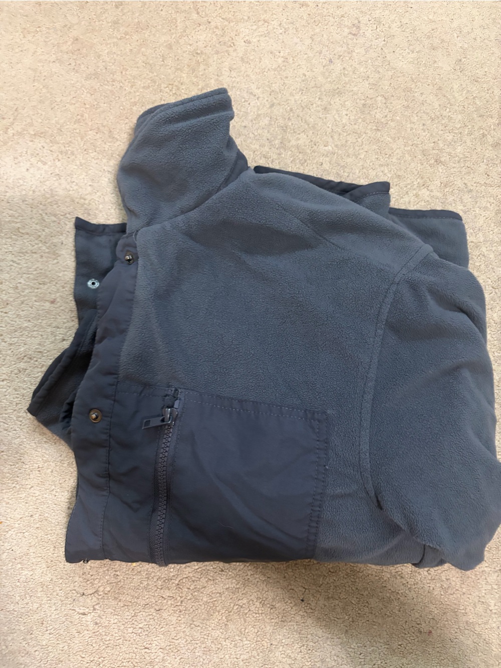 Dark grey button up jacket - Picture 3 of 3